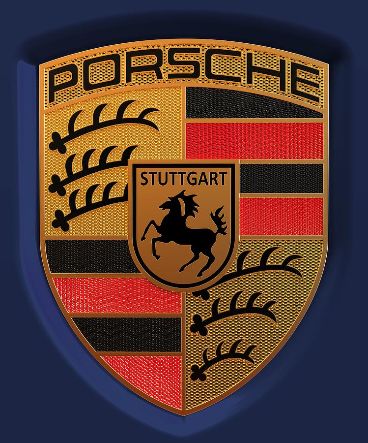 Porsche Logo Digital Art by Michael Letcher - Fine Art America