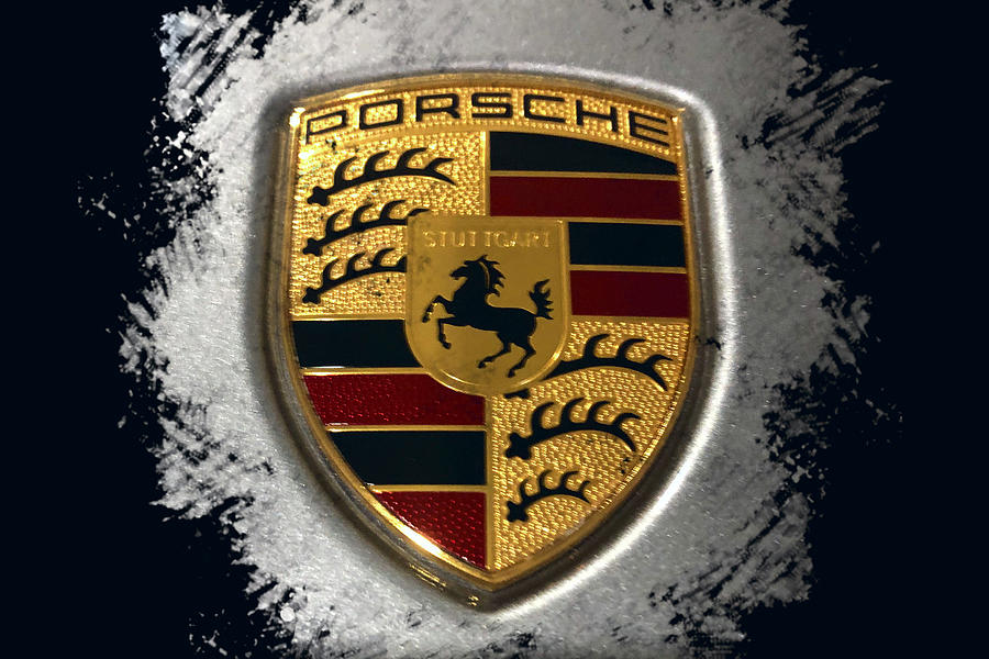 Porsche Logo Digital Art by Shoal Hollingsworth