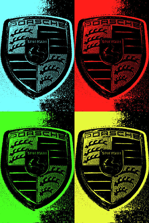 Porsche Pop Art Digital Art