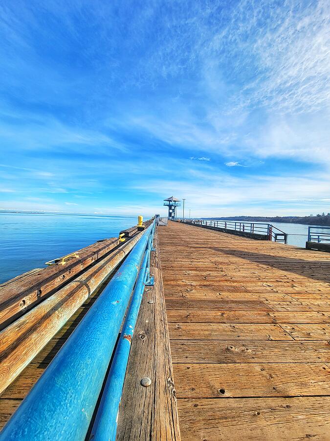 Abstract Photograph - Port Angeles Pier by Adam Copp
