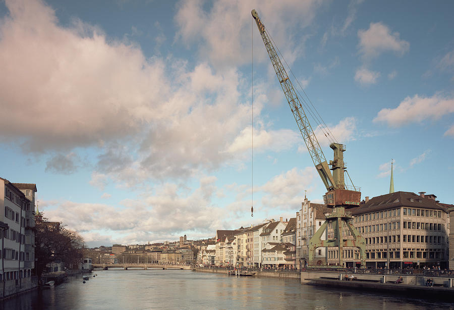 Port crane Zurich Photograph by Miloniro