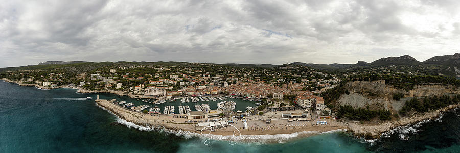 Port et plage de Cassis Photograph by Sebastien DELACROSE