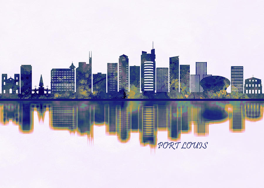 Port Louis Skyline Mixed Media