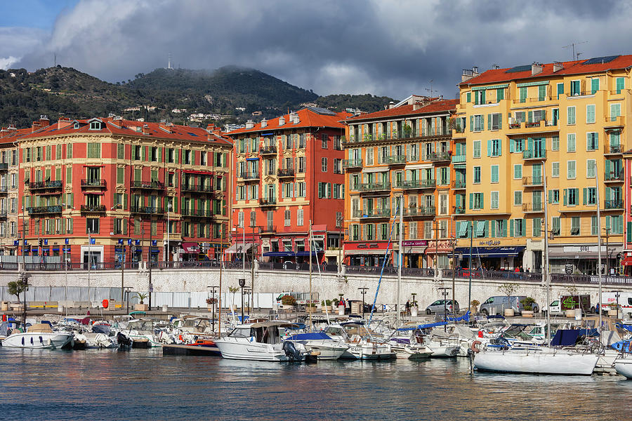 Port Lympia In City Of Nice In France Photograph by Artur Bogacki
