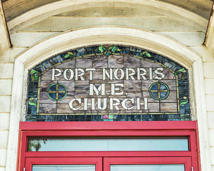 Port Norris Church Stained Glass Photograph by Kristia Adams