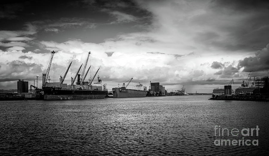 Port of Belfast, Northern Ireland Photograph by Jim Orr