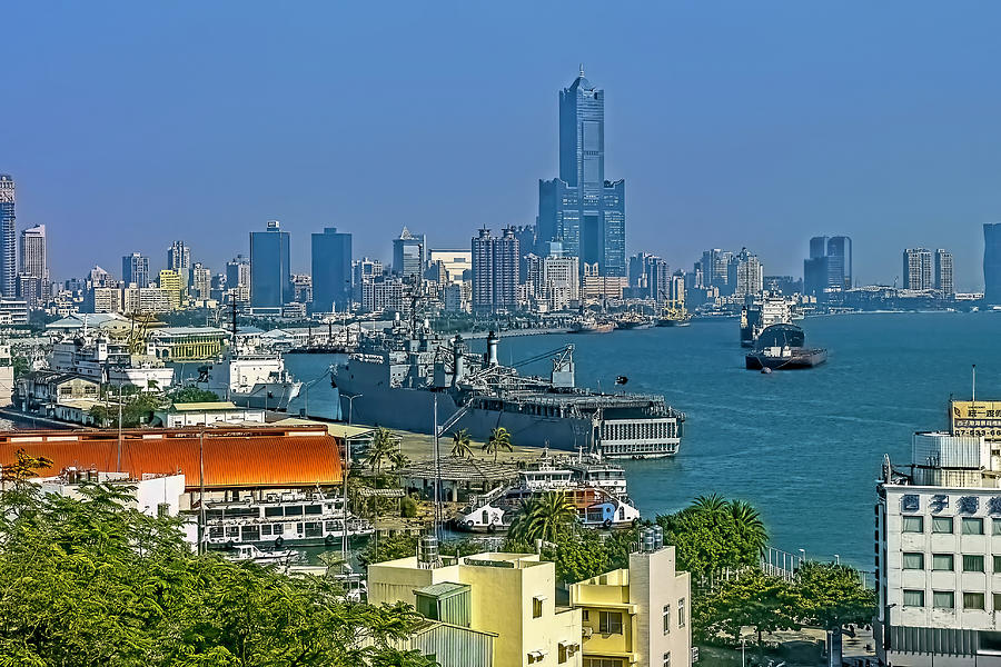 Boat Photograph - Port of Kaohsiung by Keith Rossein