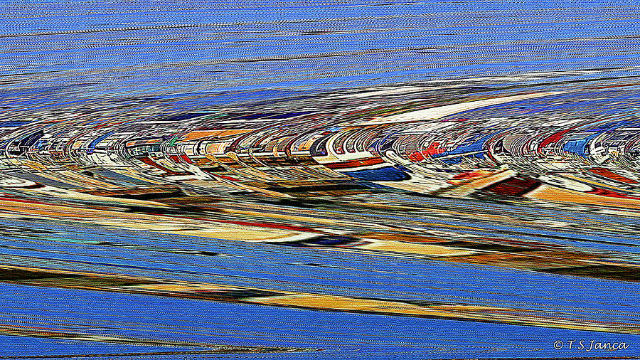 Port Of Olympia Abstract Digital Art by Tom Janca