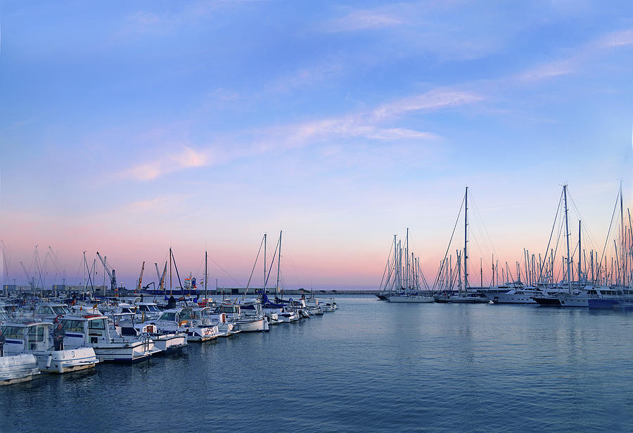 Sunset Photograph - Port of Vilanova I la Geltru by Lux Argus