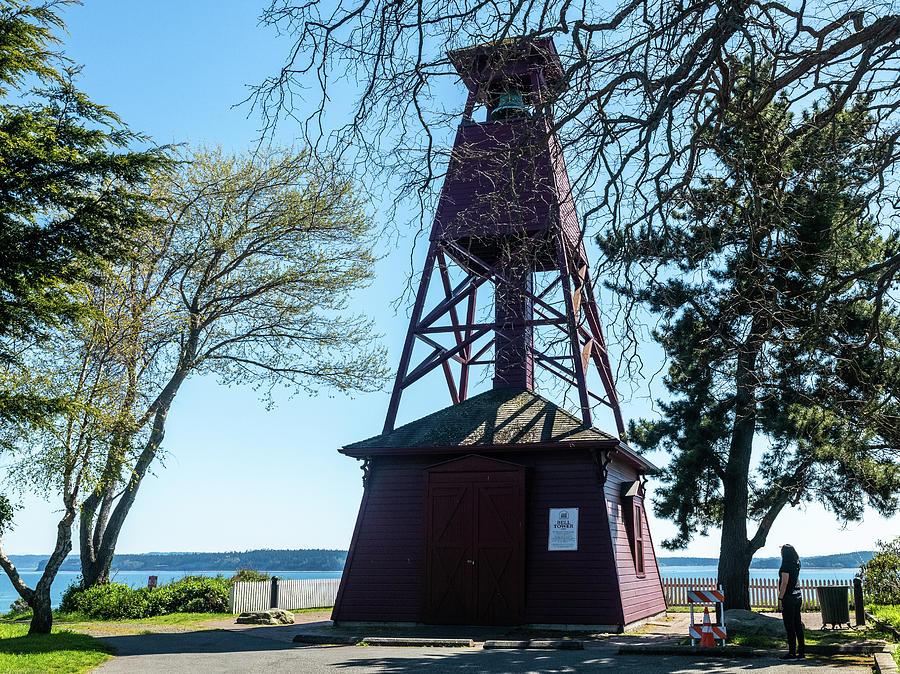 Port Townsend Bell Tower Photograph by Tom Cochran