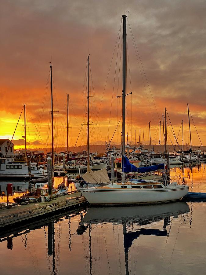 Port Townsend Sunrise 2 Photograph by Jerry Abbott