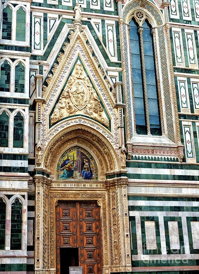 Porta della Mandorla at the Florence Cathedral in Italy Photograph by John Rizzuto