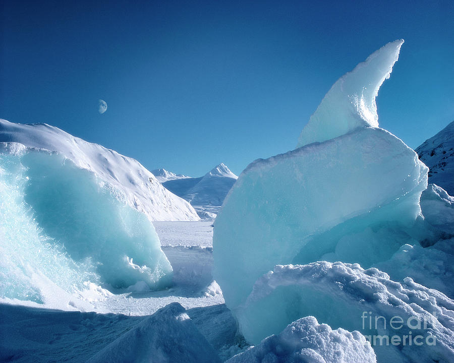 Portage Glacier Photograph by Edmund Nagele FRPS