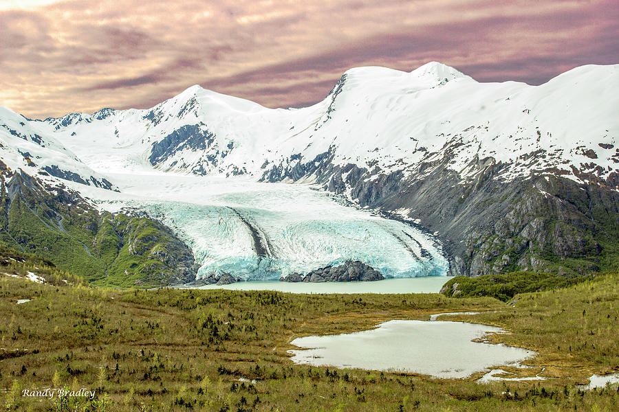 Portage Glacier  Photograph by Randy Bradley