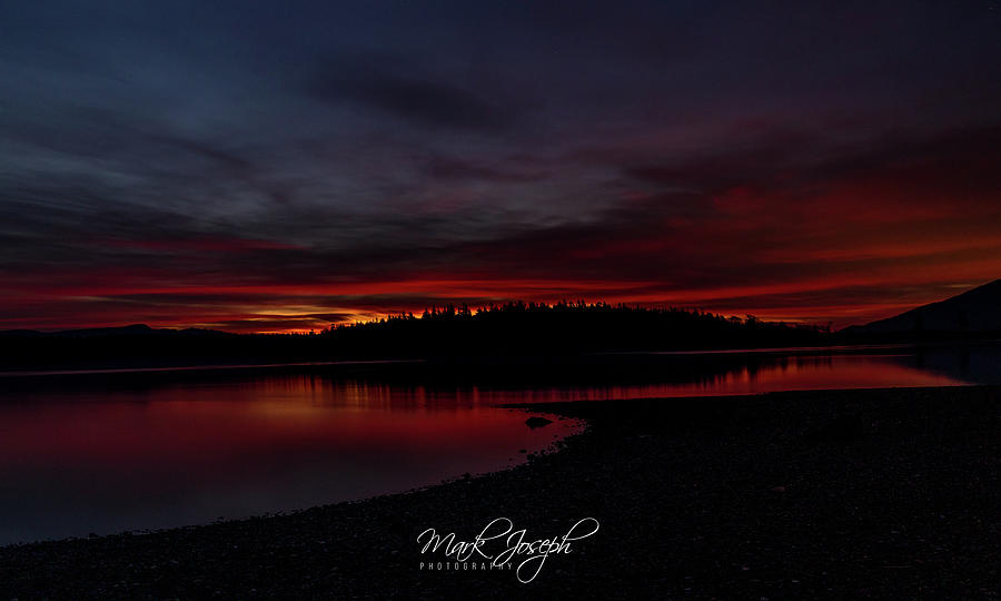 Portage Island Silhouette Photograph by Mark Joseph