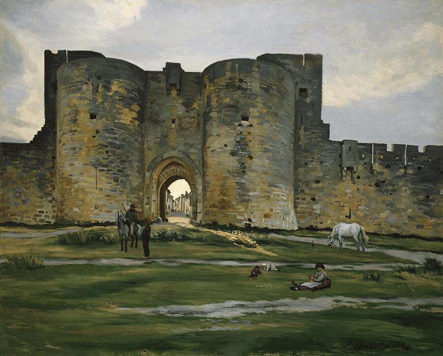 Porte de la Reine at Aigues-Mortes - Jean-Frederic Bazille Digital Art by Samuel HUYNH Porte de la Reine at Aigues-Mortes - Jean-Frederic Bazille Digital Art by Samuel HUYNH