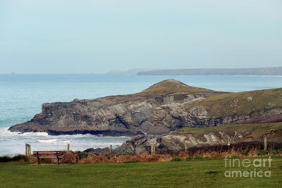 Landscape Photograph - Porth Island to Trevose Lighthouse by Terri Waters