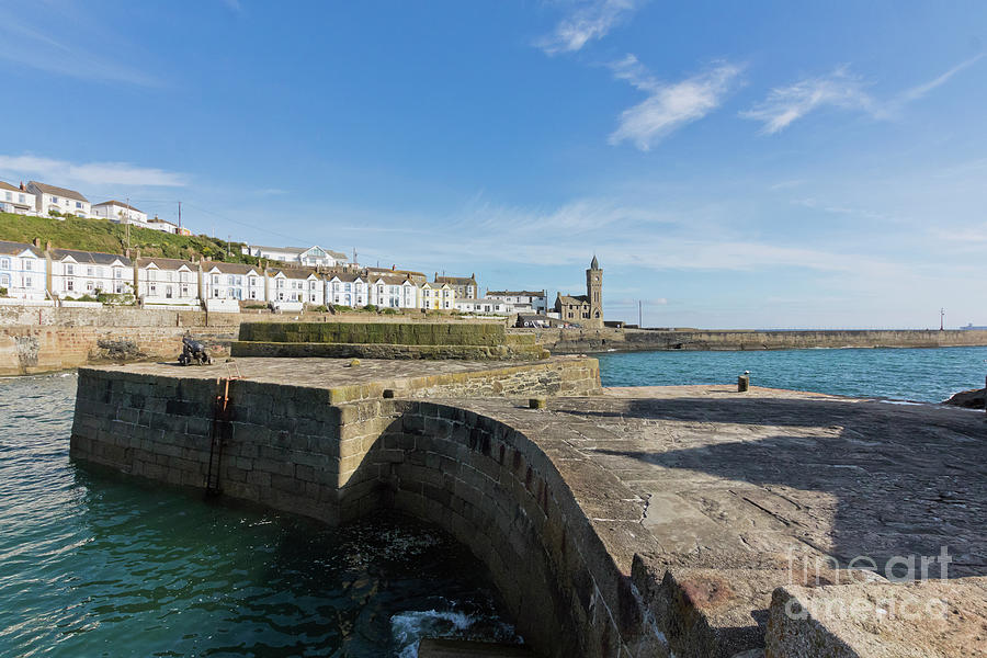 Porthleven Harbour Wall Photograph by Terri Waters