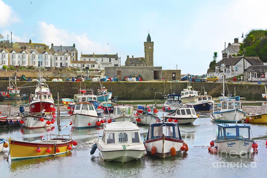 Porthleven Inner Harbour Photograph by Terri Waters