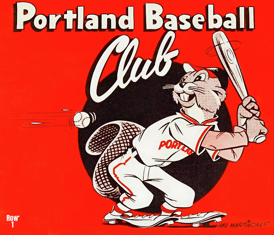 Portland Baseball Club Mixed Media by Row One Brand