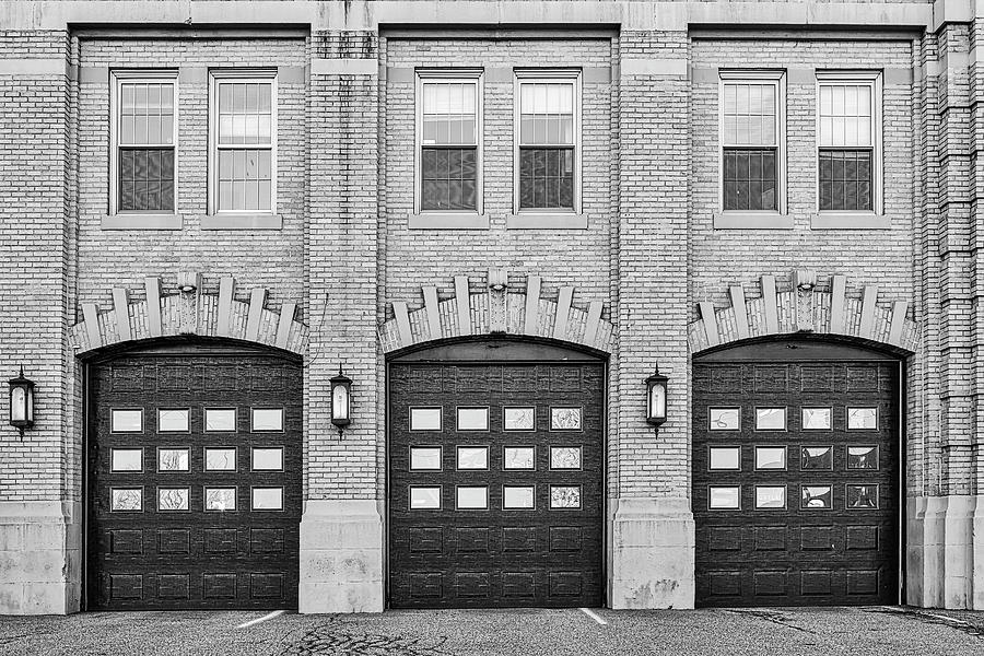 Portland Fire Station BW Photograph by Susan Candelario