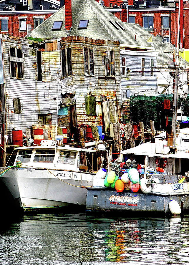 Docks Of Portland Maine Photograph By Scott Loring Davis - Pixels