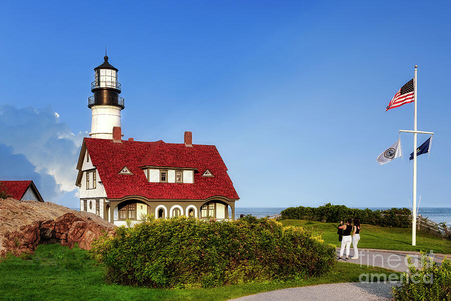 Portland Head Light at Fort Williams, Maine Photograph by Shelia Hunt