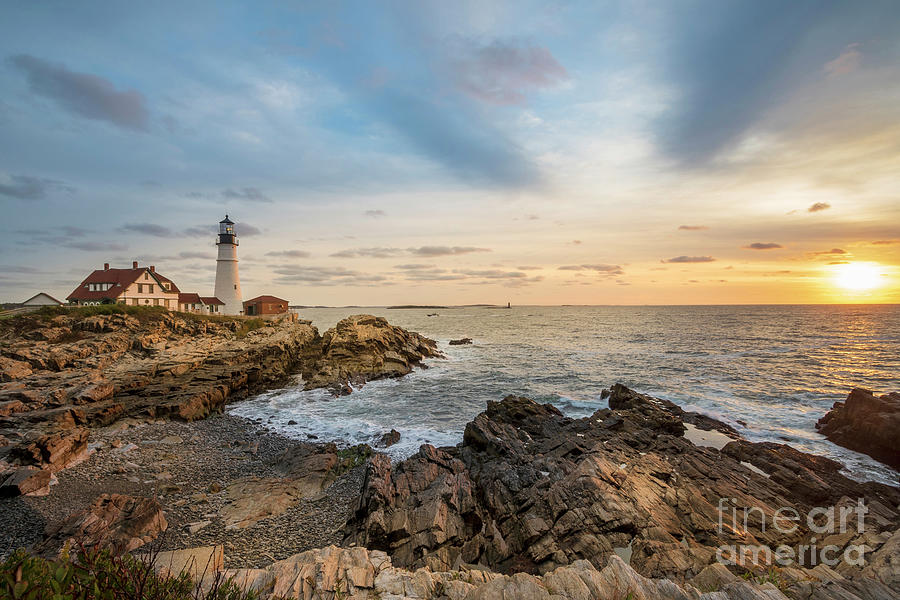 Portland Head Light at Sunrise Photograph by Sturgeon Photography