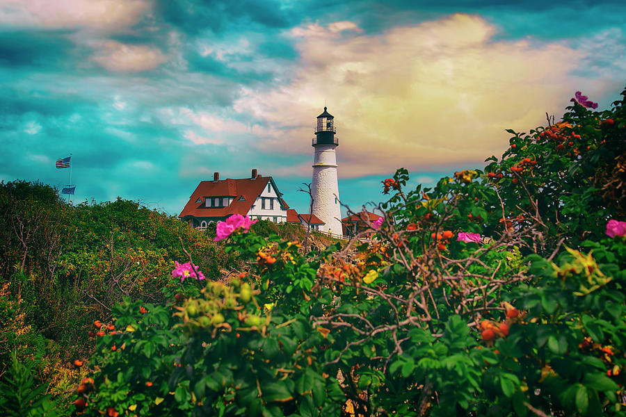 Portland Head Light - Cape Elizabeth, Maine Photograph by Joann Vitali