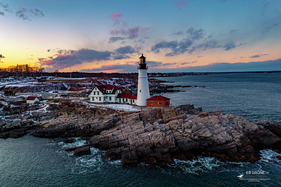 Portland Head Light Photograph By EB Drone Pixels   Portland Head Light Eb Drone 