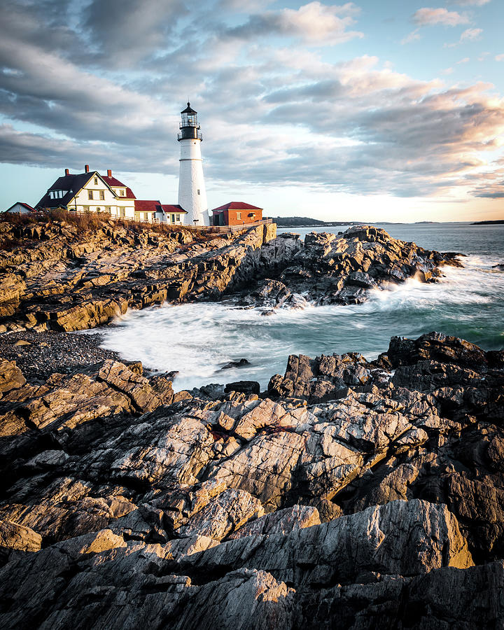 Nature Photograph - Portland Head Light Maine by Michael Shinners
