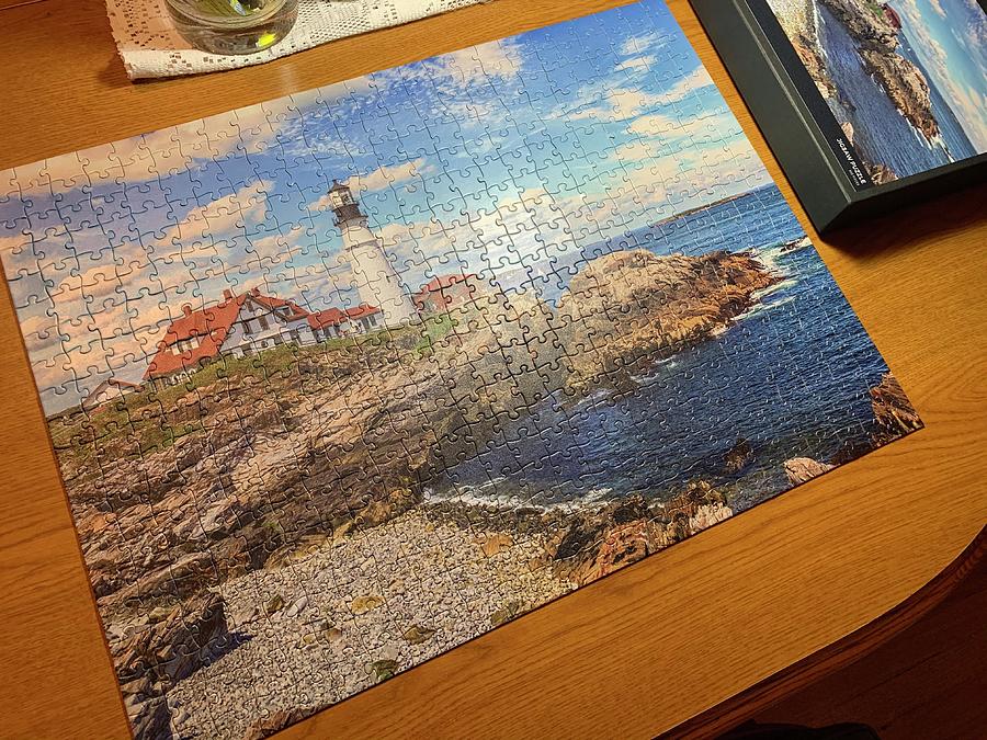 Portland Head Light puzzle    Photograph by Brian MacLean