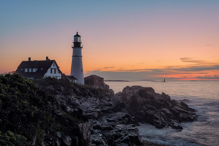 Portland head Lighthouse 4 Photograph by Robert Fawcett