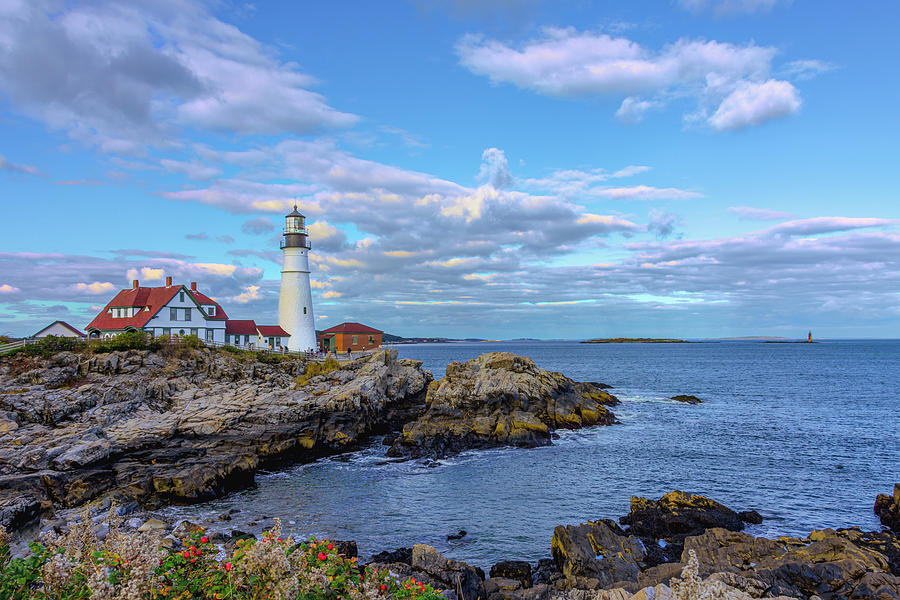 Portland Head Lighthouse Cape Elizabeth Maine Photograph by Debra Martz