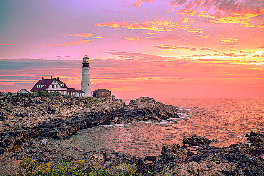 Portland Head Lighthouse Photograph by Doug Wallick