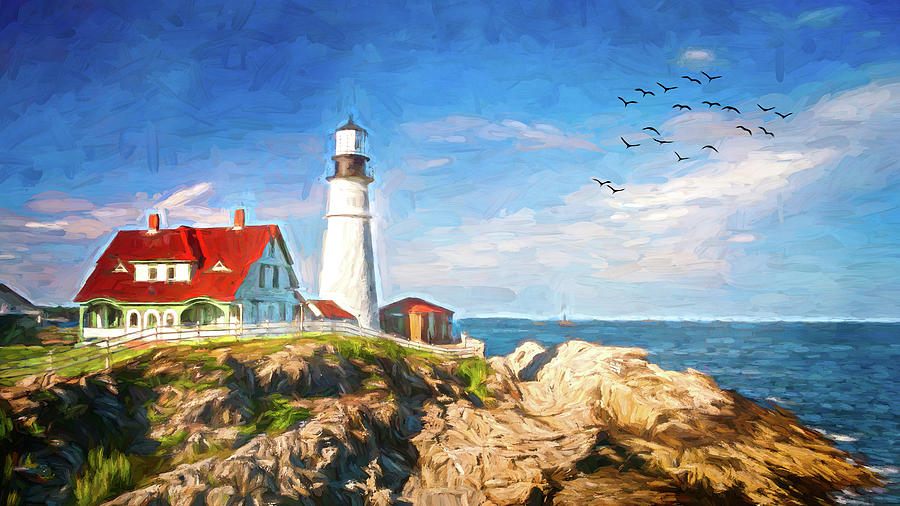 Portland Head Lighthouse, Maine, USA Photograph by Sue Leonard