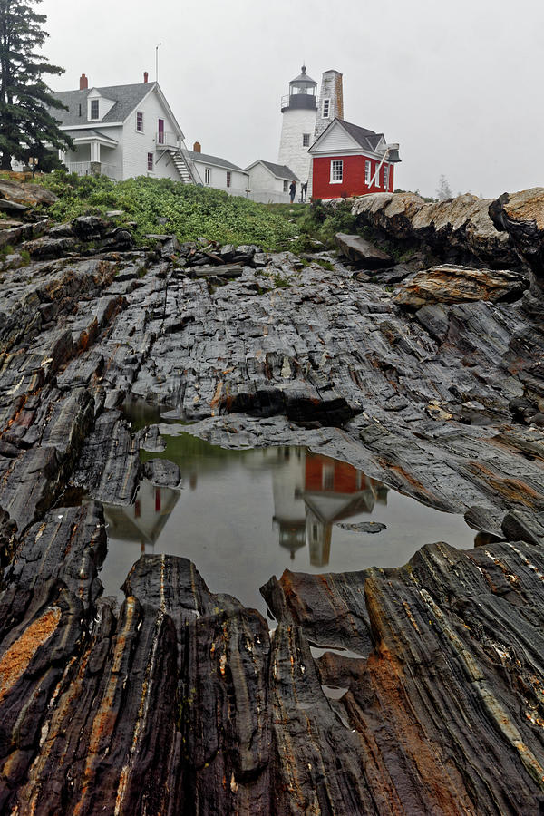 Pemaquid Point Lighthouse, ME Reflections Photograph by Doolittle Photography and Art