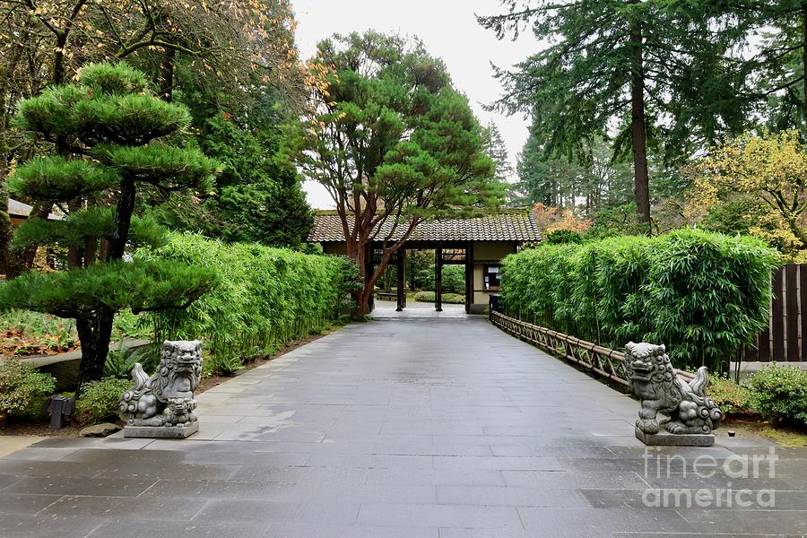 Portland Japanese Garden Welcome Gate Photograph by Carol Groenen