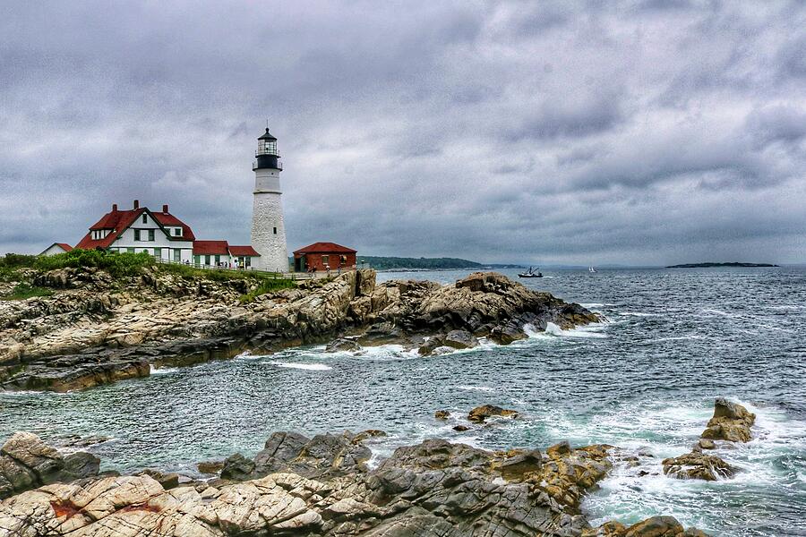 Portland Light Head 2 Photograph by Dave Leonard Portland Light Head 2 Photograph by Dave Leonard