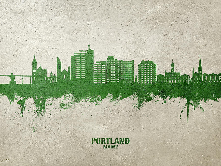 Portland Maine Skyline #70 Digital Art by Michael Tompsett