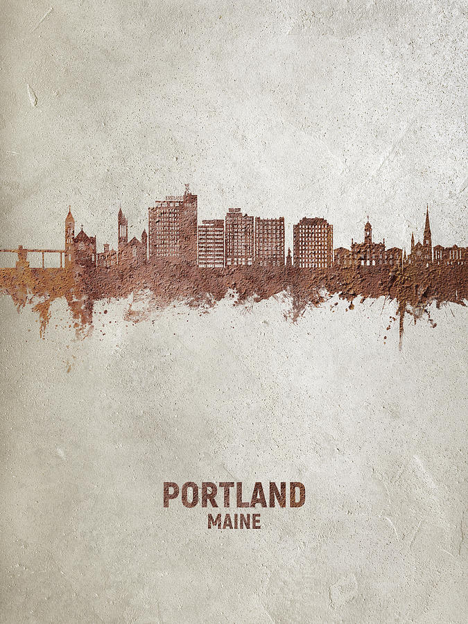 Portland Maine Skyline #96 Digital Art by Michael Tompsett