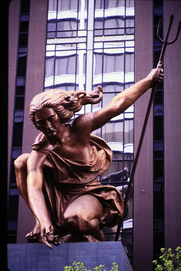 Portland Sculpture - Portlandia Copper Statue by Robert Ebert