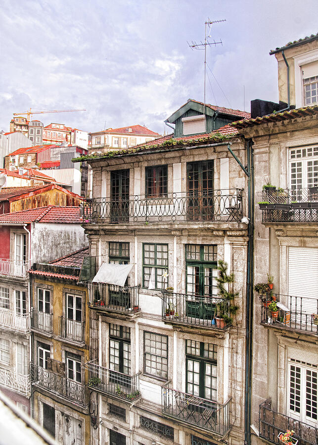Porto Balconies Photograph by Kevin Duke