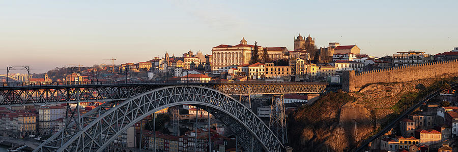Porto City Ribeira sunrise Portugal Photograph by Sonny Ryse