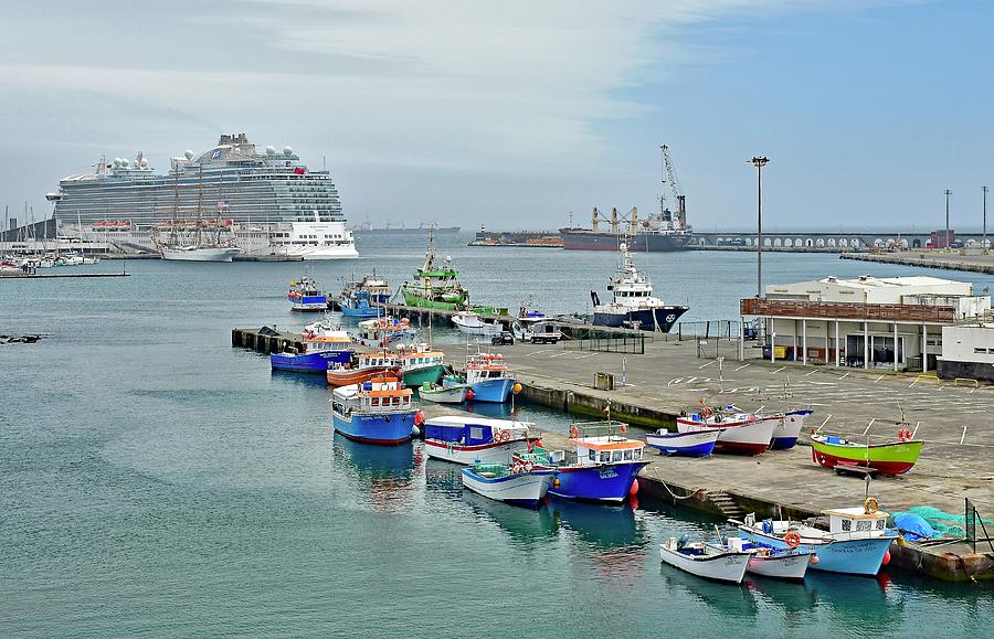 Porto Comercial de Ponta Delgada Photograph by Monika Salvan