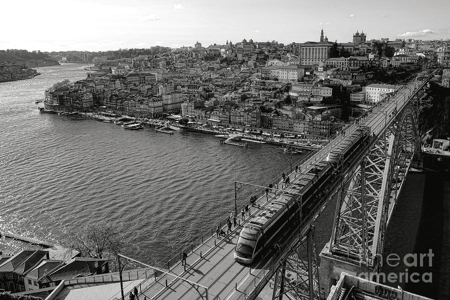 Porto Ponte Dom Luis bridge on the Rio Douro  Photograph by Olivier Le Queinec