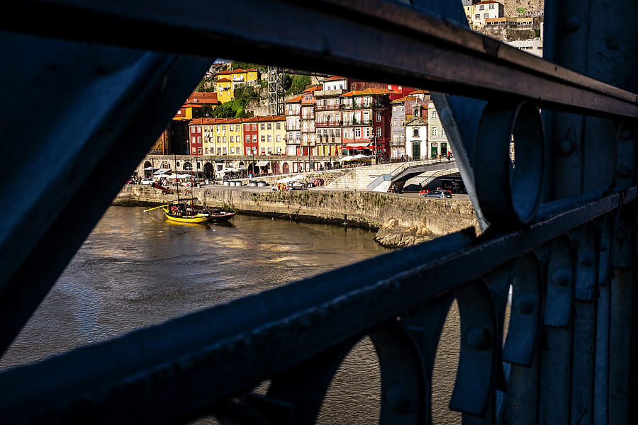 Porto ribeira as seen from Dom Luis bridge Photograph by Ruben Vicente