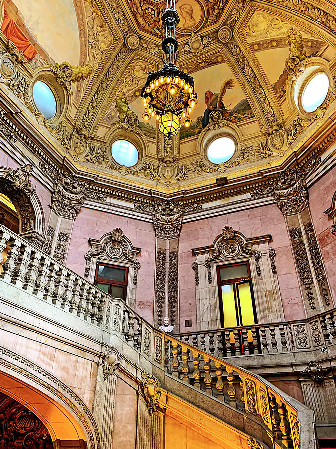 Porto Stock Exchange Palace Photograph by Jill Love