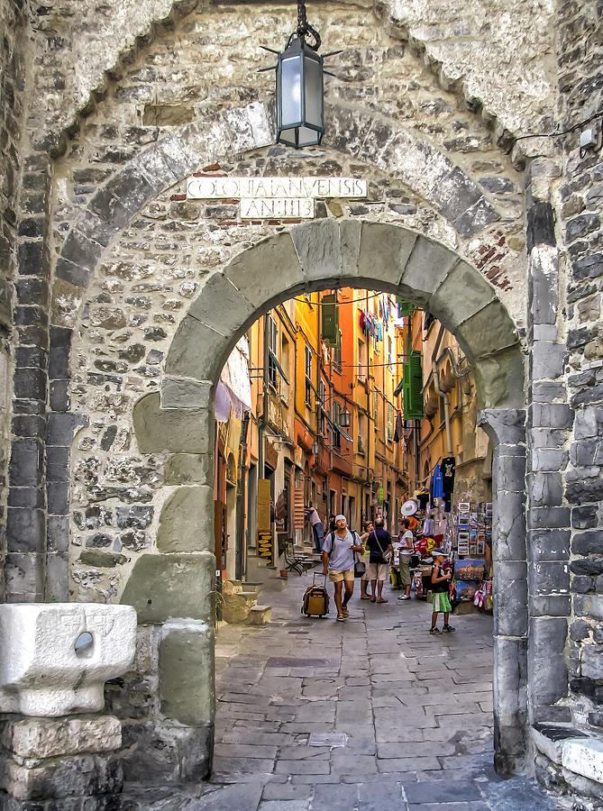 Porto Venere old village access gate, Italy Photograph by Francesco Dazzi