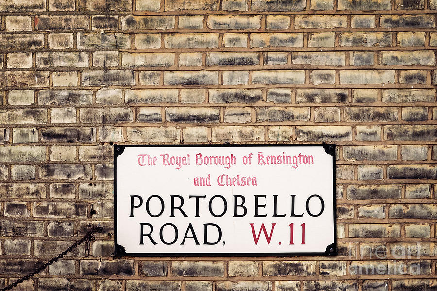 Portobello Road sign in London Photograph by Delphimages London Photography